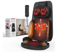 Shiatsu Neck and Back Massager with Heat, 4D Kneading Back Massager for Pain Relief Deep Tissue, Comfortable Back Massage for Chair, Massager for Home Office, Christmas Gifts for Women Men Parents