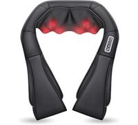 Shiatsu Neck and Shoulder Massager, Praktiqo Back Massager with Heat, Deeper Tissue 4D Kneading Massage for Shoulder, Neck and Back, Use at Home, Office, Car - Birthday Gift for Women/Men/Mom/Dad