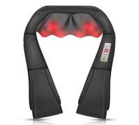 Shiatsu Neck and Shoulder Massager with Heat, Back Massager-Electric Deep Tissue 3D Kneading Massage for Shoulder Leg Body Muscle Pain Relief Use for Home Office,Best Gifts for Women Men Mom Dad