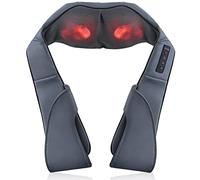Shiatsu Neck Back and Shoulder Massager with Heat - Electric Deep Tissue 3D Kneading Massage Pillow for Lower Back, Calf, Legs, Full Body Muscle Relaxation, Home, Office, and Car Use