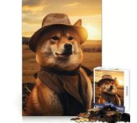Shiba Farming Charm Jigsaw Puzzles 1000 Piece for Teenagers Enhance Memory Leisure Time Solid Cut Santa Wish Item 38x52cm