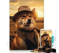 Shiba Farming Charm Jigsaw Puzzles 1000 Piece for Teenagers Enhance Memory Leisure Time Solid Cut Santa Wish Item 38x52cm