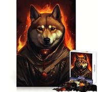 Shiba Fire Mage 1000 Pieces Jigsaw Puzzles for Adults Think Smart Toy Quiet Fun Accurate Cut 38x26cm