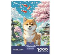 Shiba Inu 1000 Pieces for Adults Jigsaw Puzzles Educational Games Cute Pets Challenging Puzzles Gifts for Men70x50cm/1000pcs