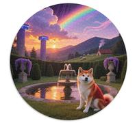 Shiba Inu 1000 Pieces Jigsaws Stress Reliever Difficult Challenge for Adults & Kids Unique Challenge Games Cute Pets Jigsaw Puzzles Home Decor Gifts (67.5x67.5cm)