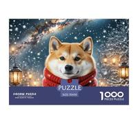 Shiba Inu 1000 Pieces Premium Jigsaw Puppy for Adults Gifts Cool Collage Effect, Fun Details, Educational, Challenging 70x50cm/1000pcs