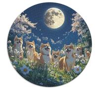 Shiba Inu 1000pcs Animation Jigsaw Puzzles Colourful Beautiful Decoration for Adults And Kids 1000pcs (67.5x67.5cm)