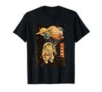 Shiba Inu Astronaut Solar System Planets Japanese Art T-Shirt
