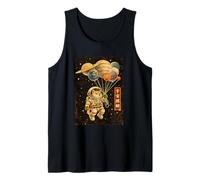 Shiba Inu Astronaut Solar System Planets Japanese Art Tank Top