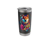 Shiba Inu Astronaut Stainless Steel Insulated Tumbler