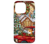 Shiba Inu Christmas Dog Red Truck Holiday Case for iPhone 13 Pro