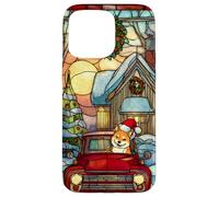 Shiba Inu Christmas Dog Red Truck Holiday Case for iPhone 15 Pro Max