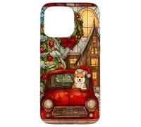 Shiba Inu Christmas Dog Red Truck Holiday Case for iPhone 15 Pro Max