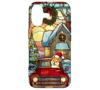 Shiba Inu Christmas Dog Red Truck Holiday Case for iPhone 17