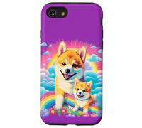 Shiba Inu Colorful Rainbow Dog Vibrant Graphic Case for iPhone SE (2020) / 7/8
