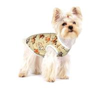 Shiba Inu Cream,Cotton Sleeveless Pet T-Shirt Soft Stretchy Puppy Breathable Vest,M