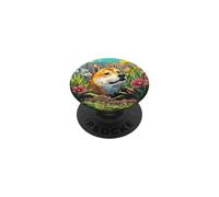 Shiba Inu Digging Garden Dog Breed Illustration Art PopSockets Adhesive PopGrip