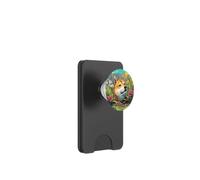 Shiba Inu Digging Garden Dog Breed Illustration Art PopSockets PopWallet for MagSafe
