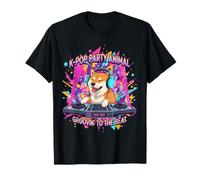 Shiba Inu DJ K-Pop Party Funny Dog T-Shirt
