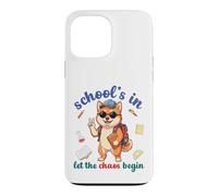 Shiba Inu Dog Back To School Vibes In Let The Chaos Begin Case for iPhone 13 Pro Max