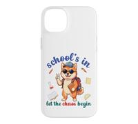 Shiba Inu Dog Back To School Vibes In Let The Chaos Begin Case for iPhone 14 Plus