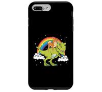 Shiba Inu Dog Dinosaur Tyrannosaurus T-Rex Rainbow Cloud Case for iPhone 7 Plus/8 Plus