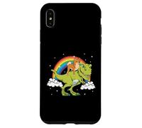 Shiba Inu Dog Dinosaur Tyrannosaurus T-Rex Rainbow Cloud Case for iPhone XS Max