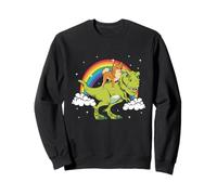 Shiba Inu Dog Dinosaur Tyrannosaurus T-Rex Rainbow Cloud Sweatshirt