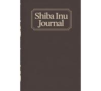Shiba Inu Dog Pattern Lover Design: Features “Shiba Inu journal” text on the front and a stylish Shiba Inu pattern on the back cover, perfect as a journal for writing, school, or daily notes