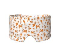 Shiba Inu Dog Posesdog Dog Type, Full Eye Covers Light Blocking Eye Mask Sleep Eye and Ear Muffs