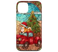 Shiba Inu Dog Red Truck Christmas Holiday Art Case for iPhone 13