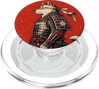 Shiba Inu Dog Samurai Japanese Warrior Art Design PopSockets PopGrip for MagSafe