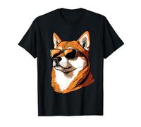 Shiba Inu Dog with Sunglasses T-Shirt