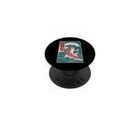 Shiba Inu Drinking Beer Ukiyoe Wave Craft Brew Dog Dad PopSockets Adhesive PopGrip