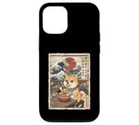 Shiba Inu Eating Ramen Noodles Ukiyo-e Great Wave Art Case for iPhone 12/12 Pro