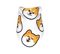 Shiba Inu Face,Bib Scarf Triangle Hood Adjustable Pet Scarf Washable Hood Suitable for Small, Medium and Large Dogs and Cats