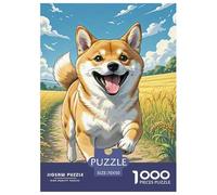 Shiba Inu Jigsaw Puzzles for Adults 1000 Educational Games Cute Pets Challenging Puzzles Fun Present & Activity for Home70x50cm/1000pcs