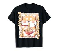 Shiba Inu Loving Ramen Kawaii Neko Shiba Inu Dog Ramen T-Shirt