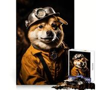 Shiba Inu Miner Jigsaw Puzzles 1000 Piece for Teenagers Wise Think Toy Peaceful Fun Tight Cut 38x26cm