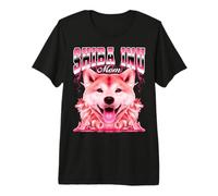 Shiba Inu Mom Mama Dog Mother's Day 90s Bootleg Style Premium T-Shirt