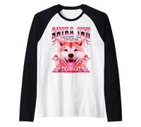 Shiba Inu Mom Mama Dog Mother's Day 90s Bootleg Style Raglan Baseball Tee