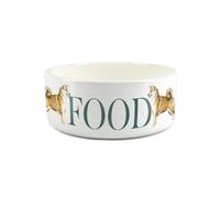 Shiba Inu Pet Bowl - Painted Dog Portrait by Rhianon Chauncey - Large Ceramic Dog Food Bowl/Dish Gift for Dogs