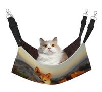 Shiba Inu Pets Dogs Sunset Bokeh Shiba Inu,Cat Hanging Hammock Soft Double Sided Hanging Bed for Small Dogs Pet,M