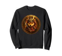 Shiba Inu Puppy as Brave Samurai Japanese Ornaments Sweatshirt