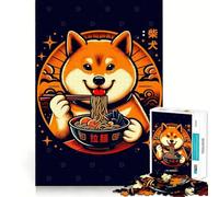 Shiba Inu Ramen 1000 Piece Jigsaw Puzzles for Teenagers Smart Game Bonding Time Image Assembly Fine Art Piece 50x75cm