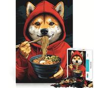 Shiba Inu Ramen 1000 Pieces Jigsaw Puzzles for Adults Think Smart Toy Quiet Fun Accurate Cut 38x52cm