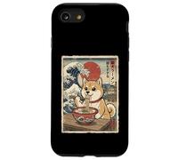 Shiba Inu Ramen Japanese Ukiyo-e Great Wave Dog Lover Art Case for iPhone SE (2020) / 7/8
