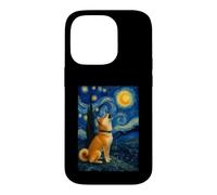 Shiba Inu Starry Night - Kawaii Japanese Dog Dad Dog Mom Case for iPhone 14 Pro