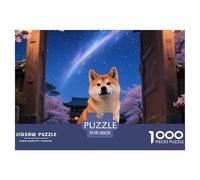 Shiba Inu Unique 1000 Piece Jigsaw Puzzle for Adults -, Puzzling, Cute Pet Dog Challenging Brainteasing Adult Jigsaws - Jumbo Puzzles for Classic Educational Games Impossible Hard Challenge38x26cm/100