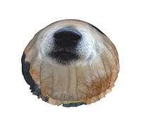 Shiba Inu Waterproof Shower Cap,Elastic Bathing Hair Cap Environmental Protection Hair Bath Caps, Double WaterproofBathing Shower Hat
